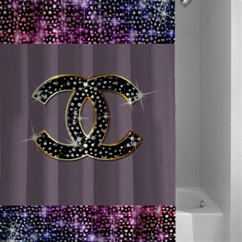 chanel curtains for living room|chanel bathroom curtain.